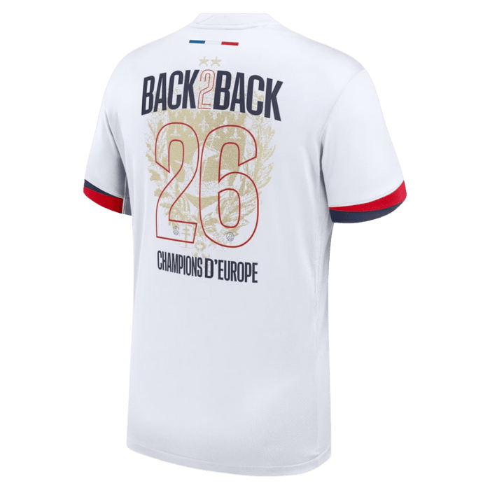 Maillot 25/26 PSG Extérieur Champions - fan Version Back2Back - 26 - Maillots-Officiels.fr